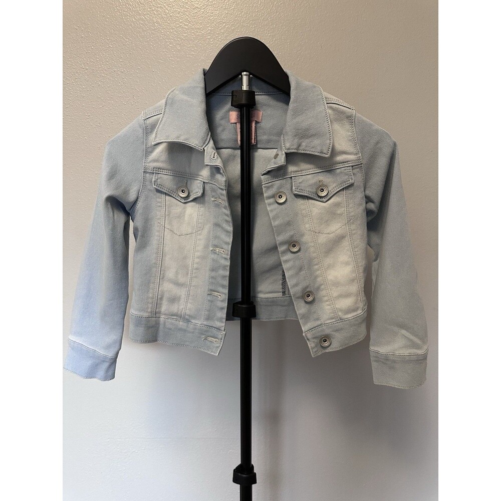 Squeeze Girls Light Blue Denim Basic Jacket Cotton Blend Size 7/8